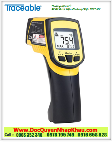 Traceable 4485, Nhiệt kế hồng ngoại –60°C đến 550°C Traceable® 4485 Infrared Circle Laser Thermometer w/Type-K Probe